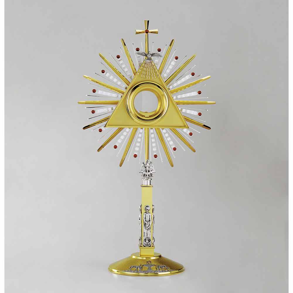 28 1/4" Silver & Gold Plated Monstrance