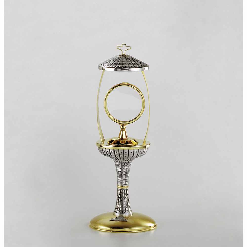 14 1/8" High Silver & Gold Plated Monstrance