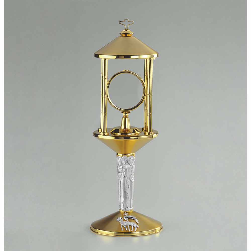 17" High Silver & Gold Plated Monstrance