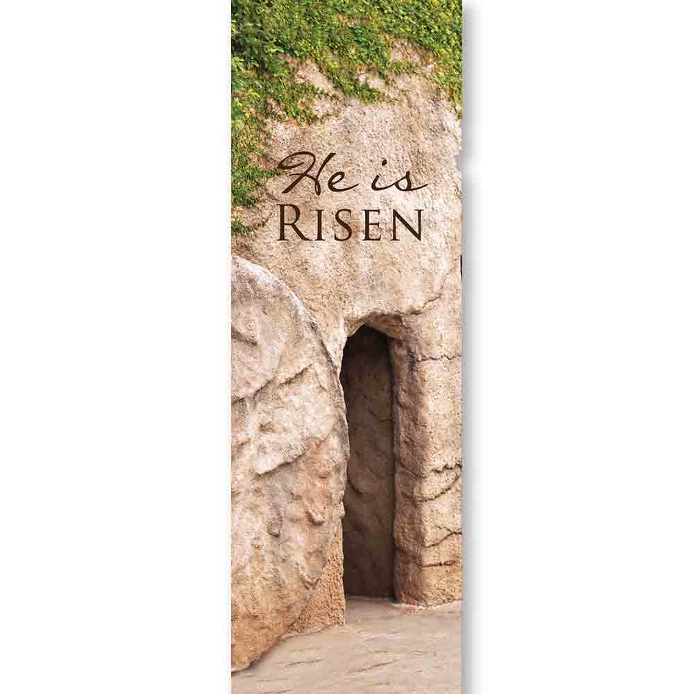 Lenten Series He is Risen Hanging Banner