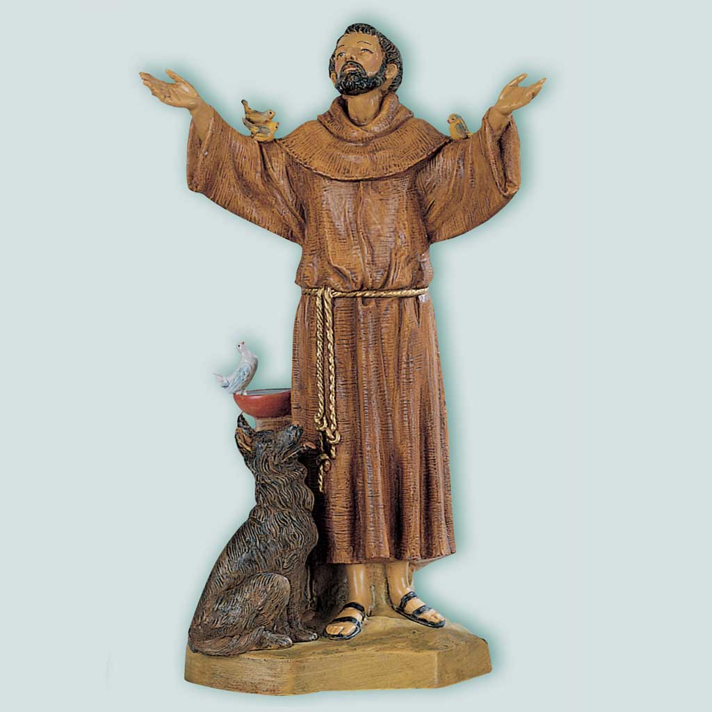 12" Fontanini St. Francis of Assisi, Style FN885