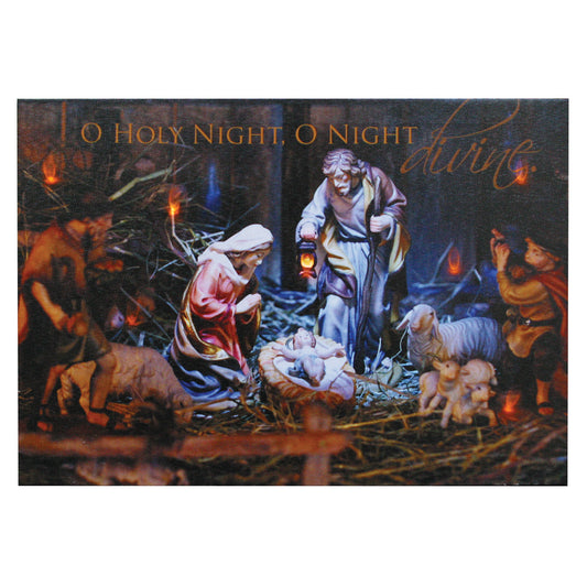 O Holy Night’ LED Lighted Wall Print