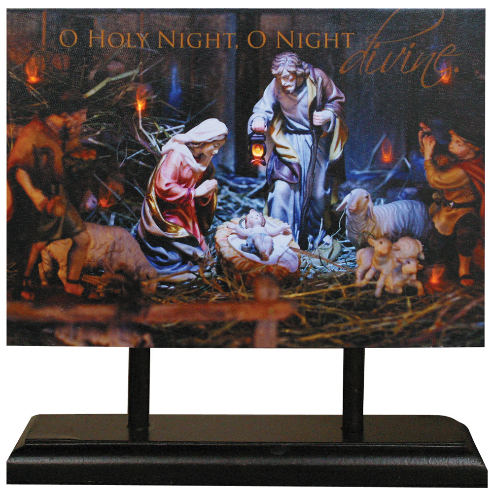 ‘O Holy Night’ LED Lighted Canvas Print