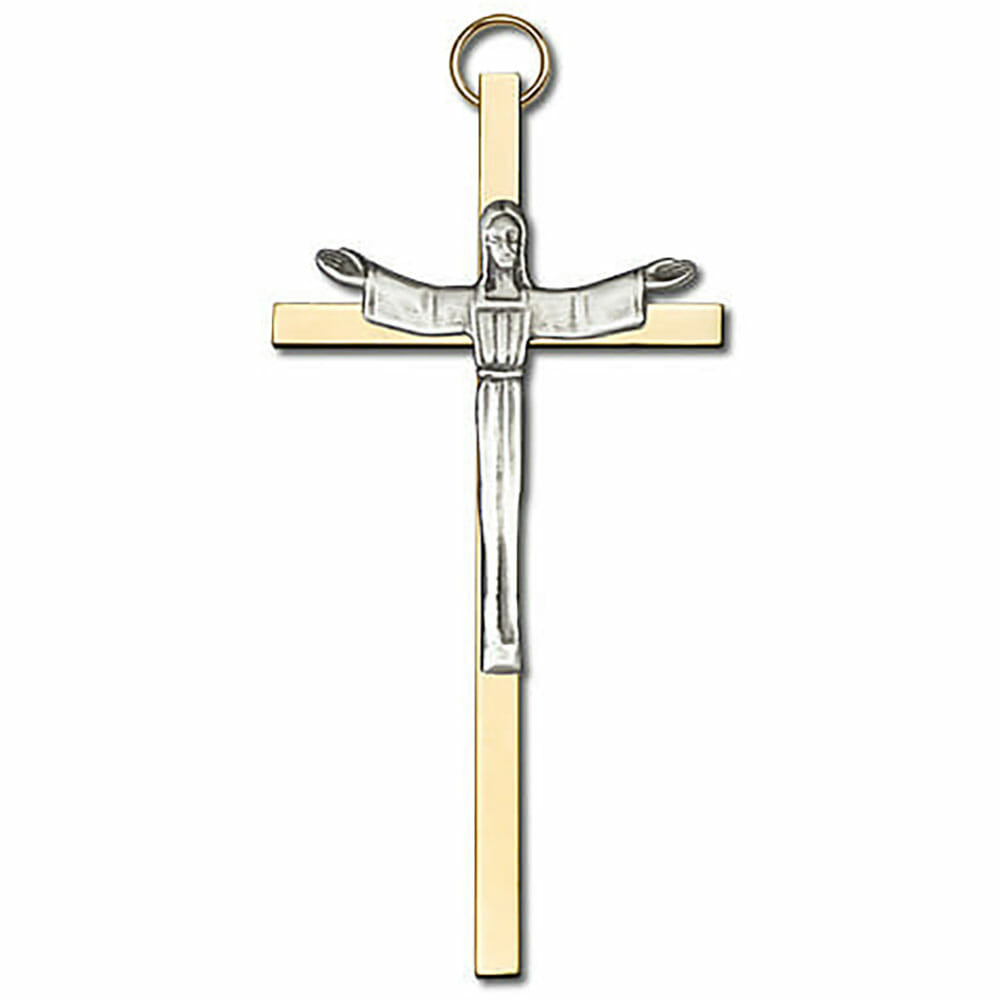 Risen Christ 4" Metal Wall Cross 4465