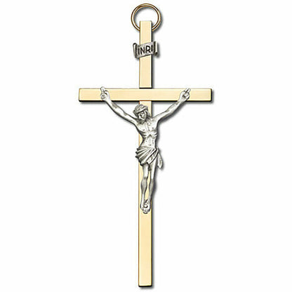 Crucifix 4" Metal Wall Cross 4480