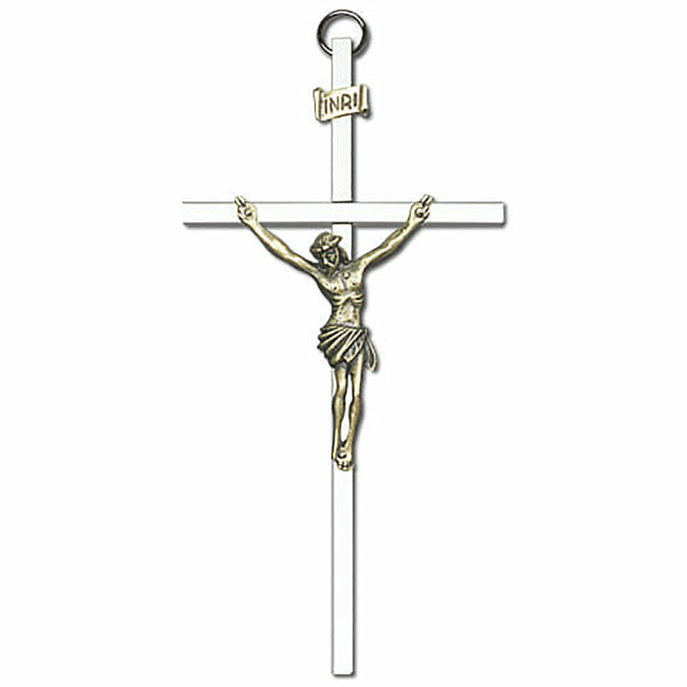Crucifix 6" Metal Wall Cross 4580