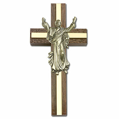 Contemporary Risen Christ 4" Wood Cross 5031