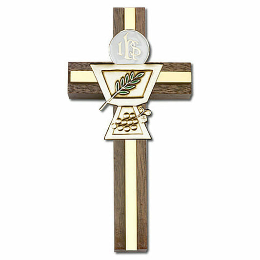 Communion Chalice 6" Wood Cross 5035