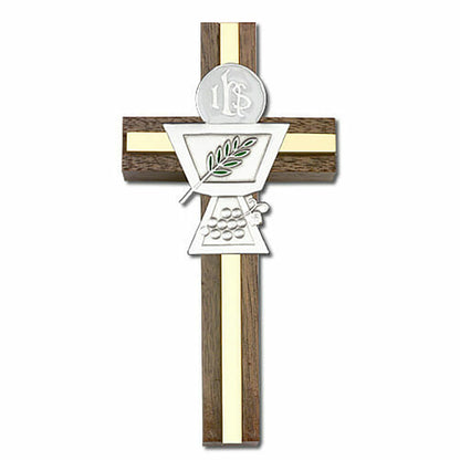 Communion Chalice 4" Wood Cross 5036