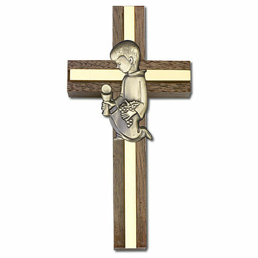 Communion Boy 4" Wood Cross 5432