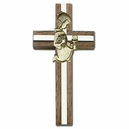 Communion Girl 6" Wood Cross 5630