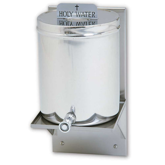 Stainless Steel Holy Water Receptacle