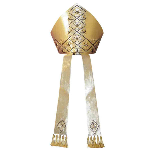 Lurex Gold Embroidered Mitre - PBM24