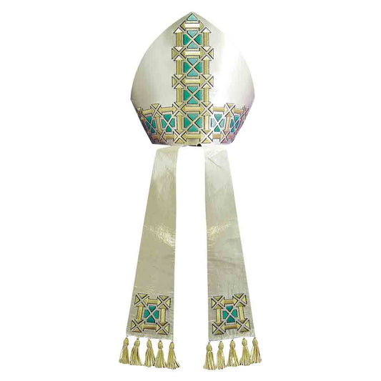 Lurex Gold Embroidered Mitre - PBM25