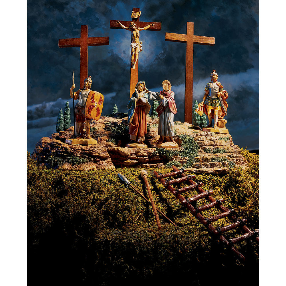 5" Scale Fontanini Lighted Crucifixion Scene