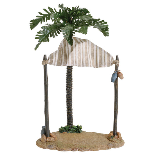 13in High Servants Tent with Palm Tree Figure
