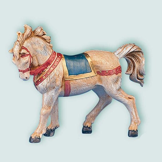 5" Scale Fontanini Horse with Saddle Blanket, Style RN72524
