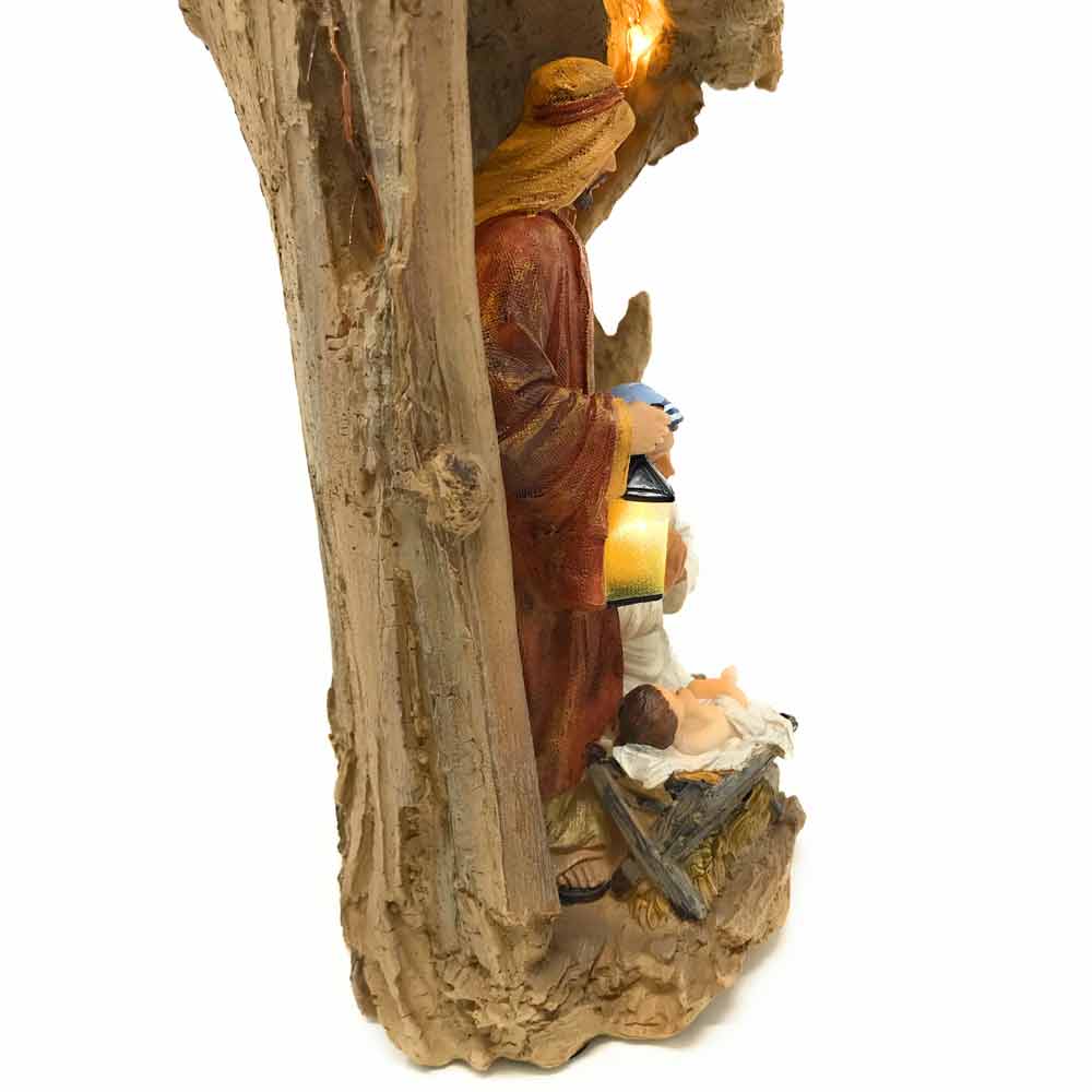 Three Kings Gift, The Original Gifts of Christmas Driftwood Creche Holy Family
