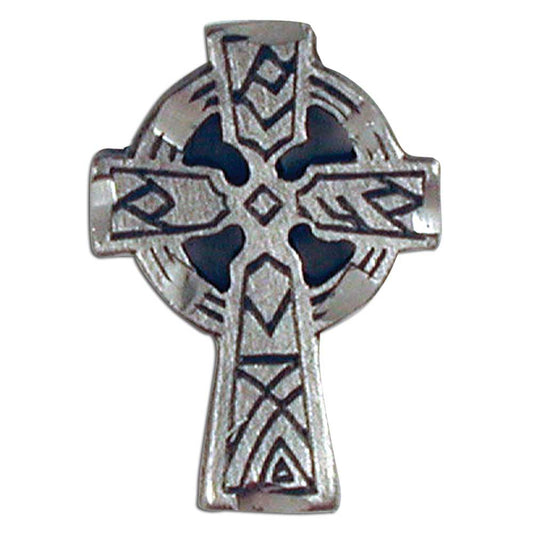 Pewter Celtic Cross Lapel Pin