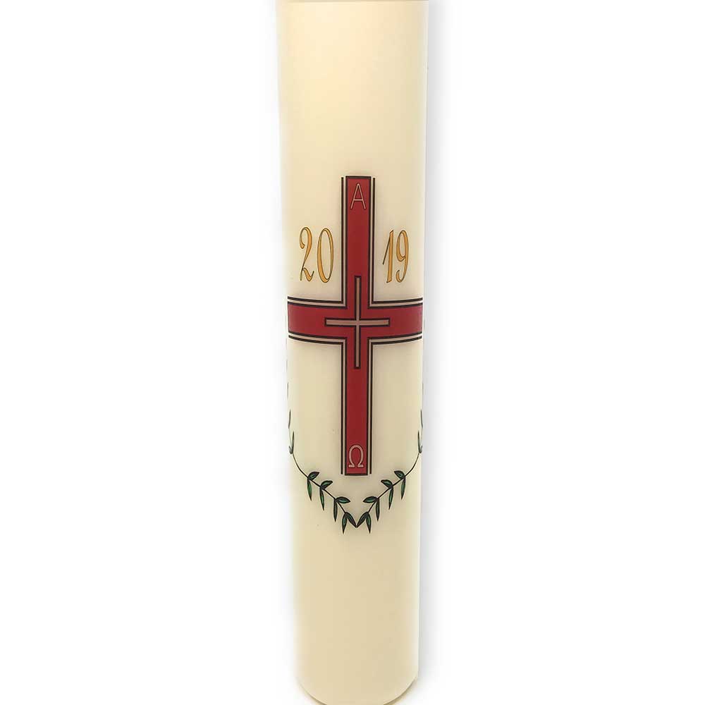 Cross with Vine Paschal Candle