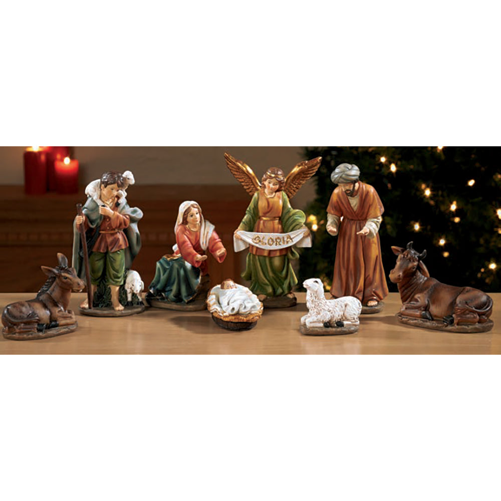 6" Scale 8 Piece Detachable Infant Jesus Nativity Set