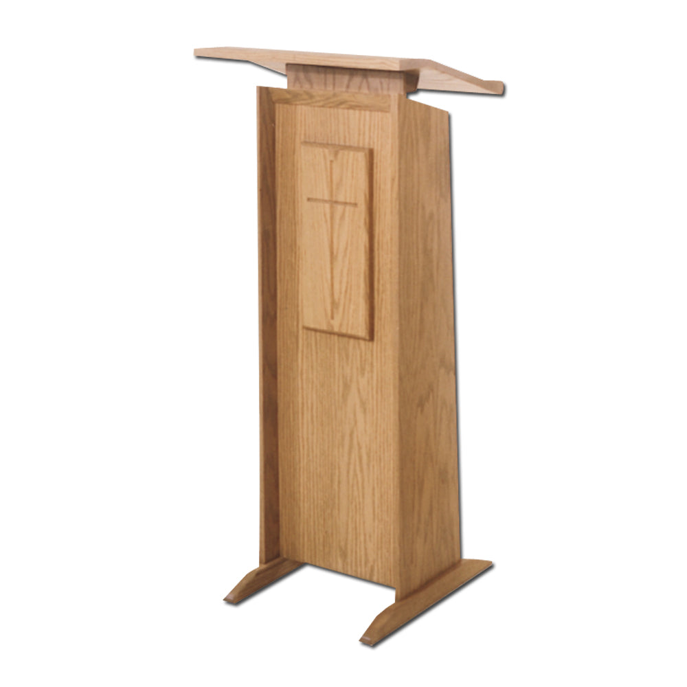 Adjustable Oak Lectern, Style WR323 – F.A. Dumont Church Supplies