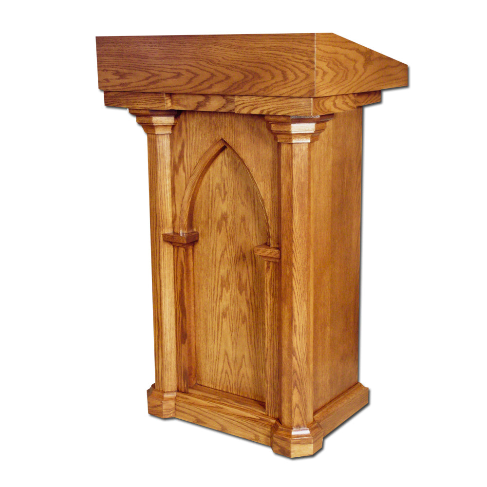 Oak Lectern, Style WR530 – F.A. Dumont Church Supplies