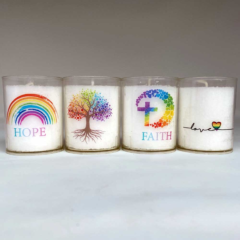 Rainbow Collection Votive Candles