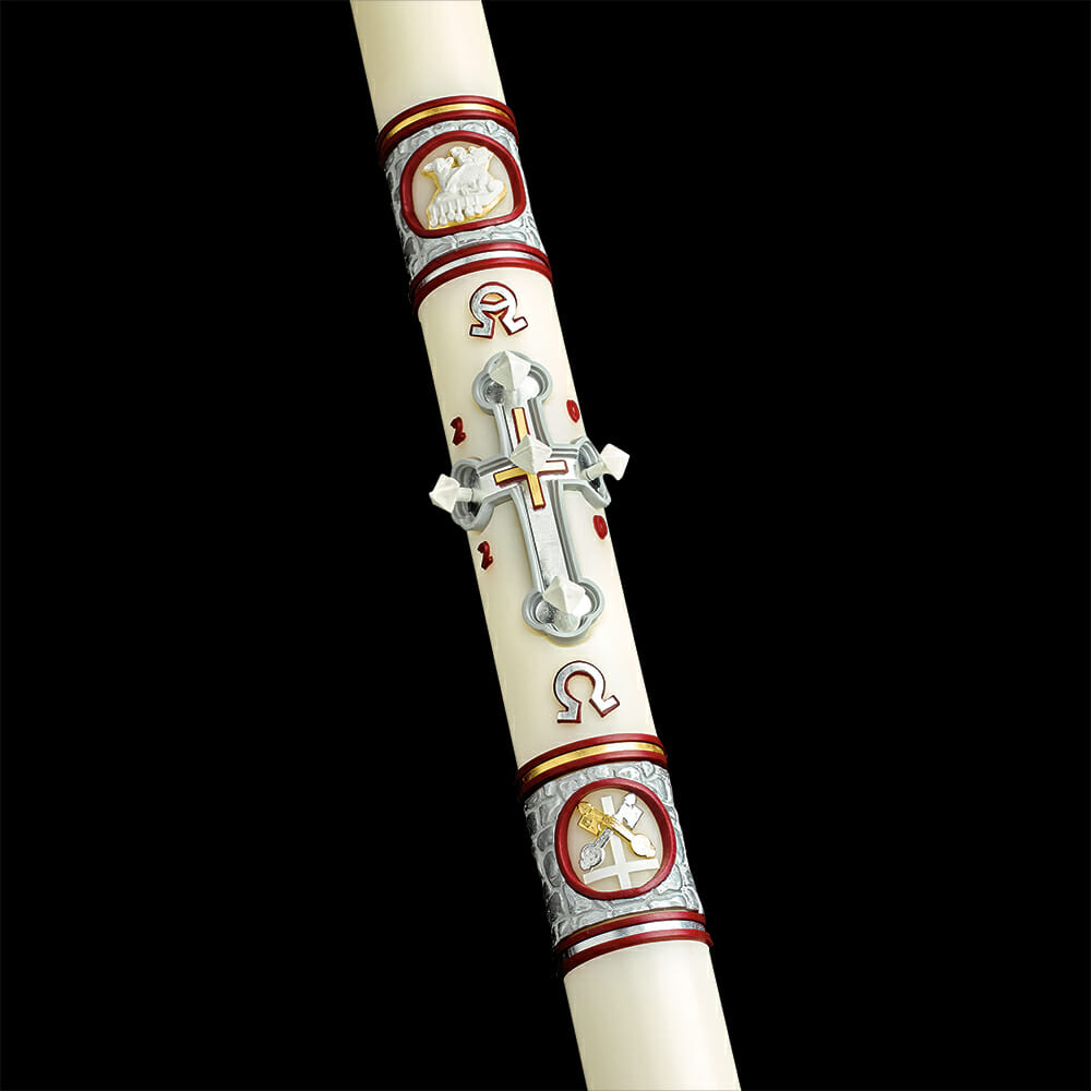 Upon This Rock Paschal Candle